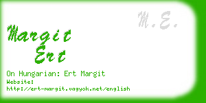 margit ert business card